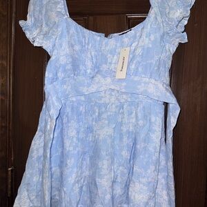 Light Blue Floral Dress